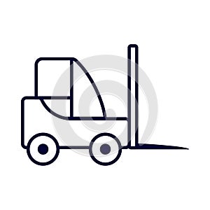 car, crane, forklift icon