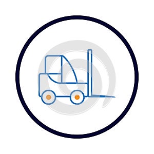 car, crane, forklift icon