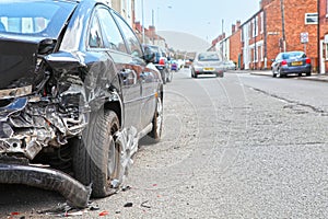 Car crash damage