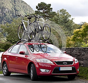 Car cycle rack