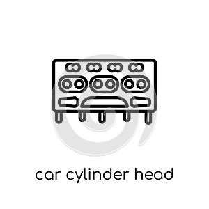 car cylinder head icon from Car parts collection.