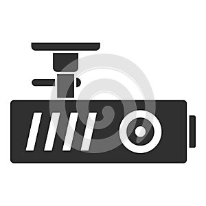 Car dash cam icon, simple style