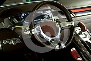 Car dashboard of concept car