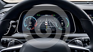 Car Dashboard Display Digital Cockpit, Navigation System