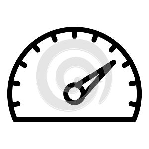 Car dashboard icon outline vector. Panel instrument