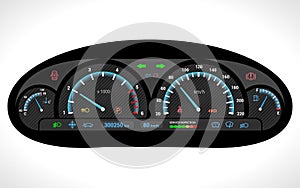 Car Dashboard Isolated