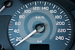 Car dashboard speed meter