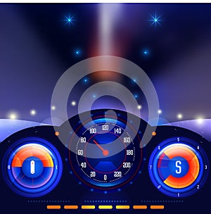 Car dashboards vector