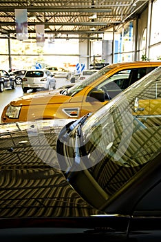 Car dealership showroom