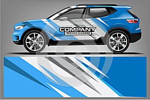 Car decal wrap design. vector design. - Vector