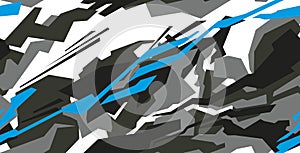 Car decal wrap design vector. Graphic abstract stripe racing background kit designs for vehicle