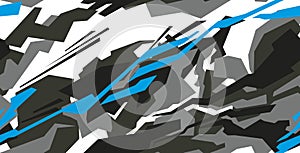 Car decal wrap design vector. Graphic abstract stripe racing background kit designs for vehicle photo