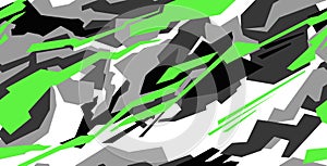 Car decal wrap design vector. Graphic abstract stripe racing background kit designs for vehicle photo