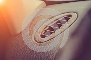 Car deflector in the car interior