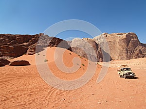 Car at Desert