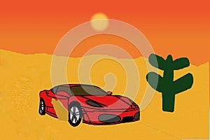 Car in the Desert