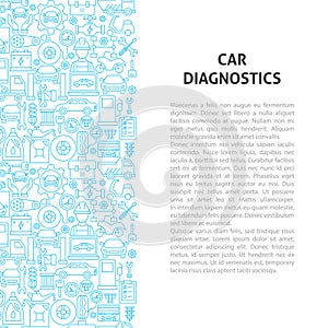 Car Diagnostics Line Pattern Concept