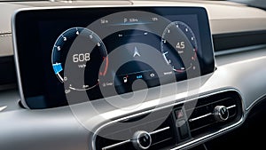 Car Digital Dashboard Display Modern Vehicle Technology