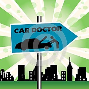 Car doctor plate
