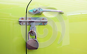 Car door handle color metal lock,security protection padlock