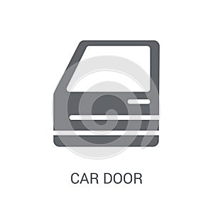 car door icon. Trendy car door logo concept on white background