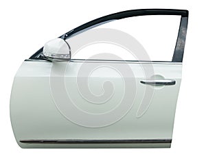 Car door isolated on white background with clip path