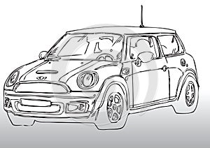 Car drawing mini