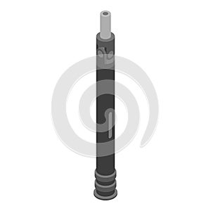 Car driveshaft icon, isometric style