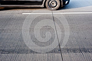 Car driving on street