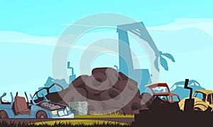 Car Dump Cartoon