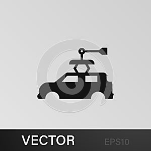 Car dump illustration icon on gray background photo