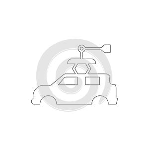 car dump outline icon. Elements of car repair illustration icon. Signs and symbols can be used for web, logo, mobile app, UI, UX photo