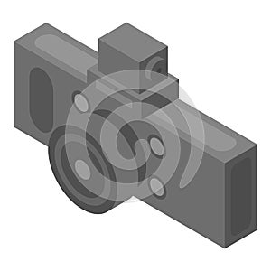 Car dvr camera icon, isometric style