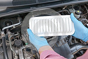 Car engine air filter