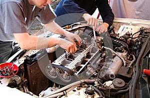 Car engine mechanic