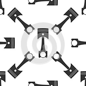 Car engine piston icon pattern on white background