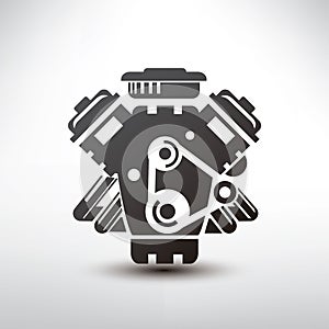 Car engine symbol