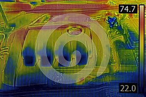 Car Engine Thermal Image