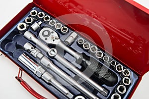 Car engine with tools