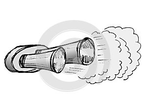 Car exhaust pipe photo