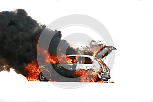 Car explosion photo