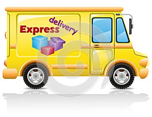 Car express delivery of mail and parcels photo