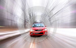 Car In Fast Motion