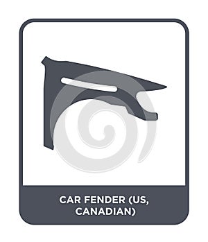 car fender (us, canadian) icon in trendy design style. car fender (us, canadian) icon isolated on white background. car fender (us