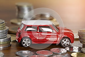 Car financing or leasing concept