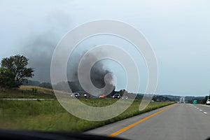 Car on fire 2263 c