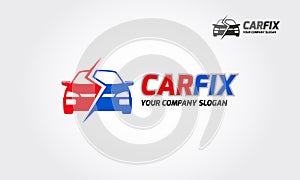 Car Fix Vector Logo Template.