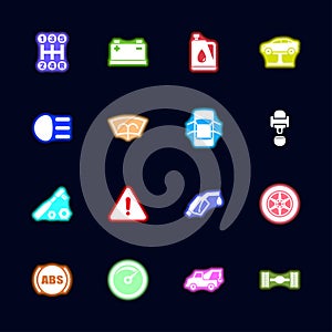 Car - Flat Vector Icons