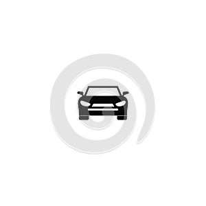 Car front icon and simple flat symbol for website,mobile,logo,app,UI