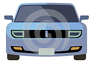 Car front view. Family auto logo. Transport icon photo
